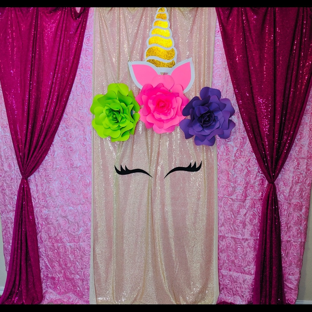Unicorn theme flower set